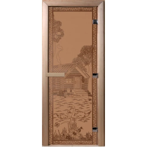 Дверь Doorwood Банька в лесу Бронза матовая