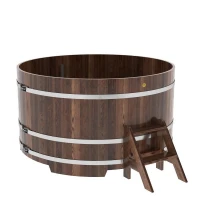 Купель круглая BentWood D=1,80 лиственница мореная премиум