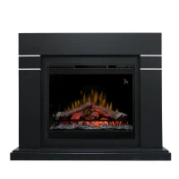 Каминокомплект Lindos - Черный (Высота 985мм) с очагом Symphony 26'' DF2624L-INT